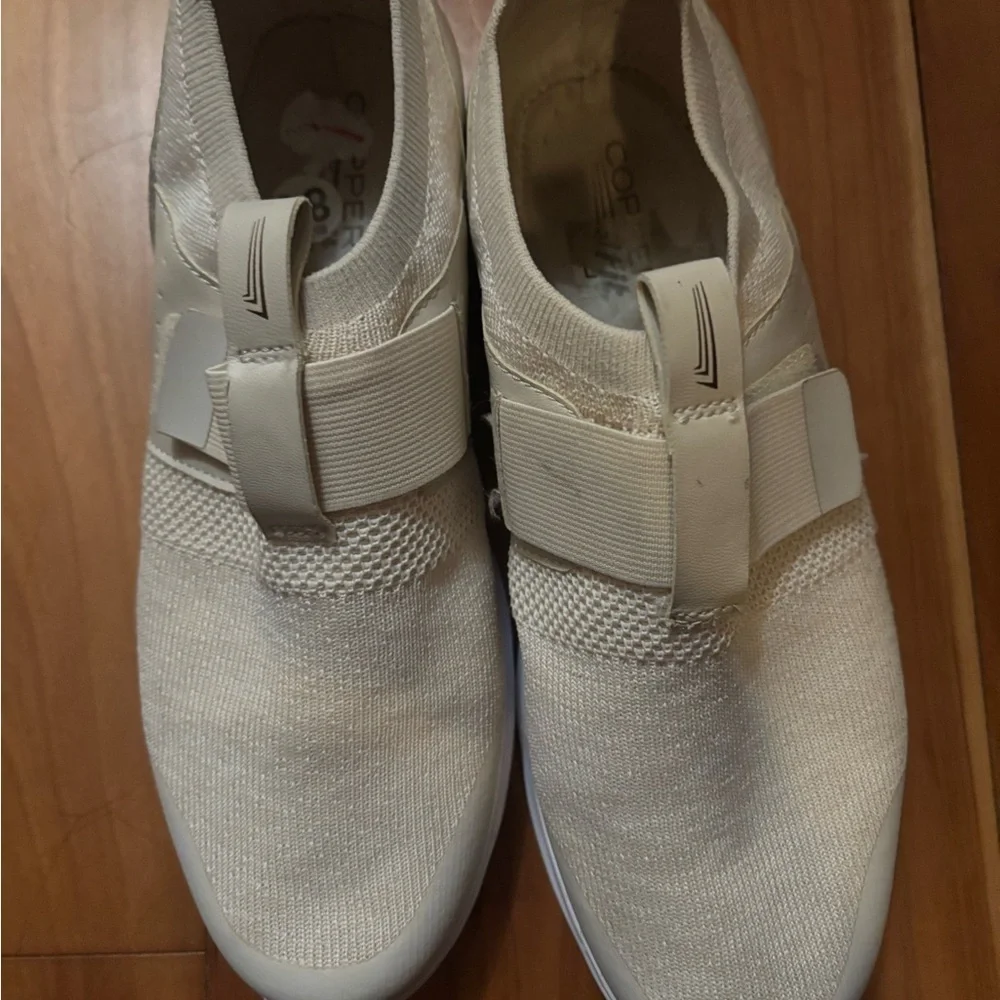 Beige Slip-On Sneakers